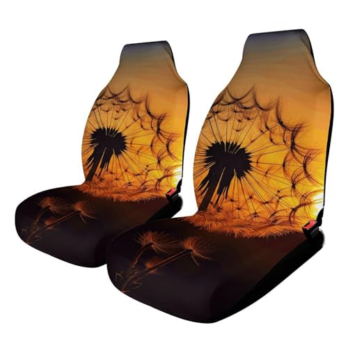 Housse de siège de voiture universelle durable et lavable au motif pissenlit coloré