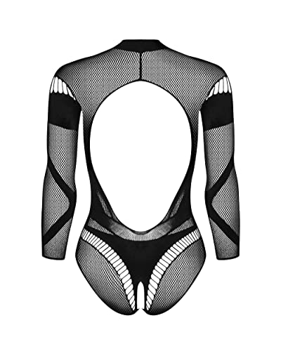 Body Obsessive B135 avec entrejambe ouvert en dentelle extensible - 4