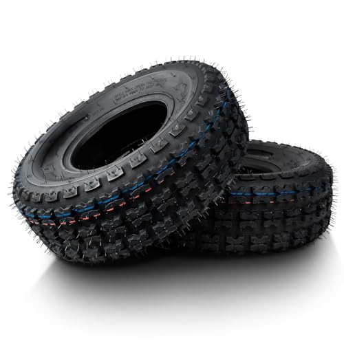 PROPARTS 19x7-8 Mini Bike ATV Tires 19x7x8 All-Terrain Tire for ATVs UTVs Quad 4 Wheeler Go Kart Off-Road 4PR Tubeless Set of 2