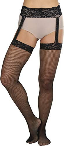 Image of ToBeInStyle Women's Suspender Pantyhose