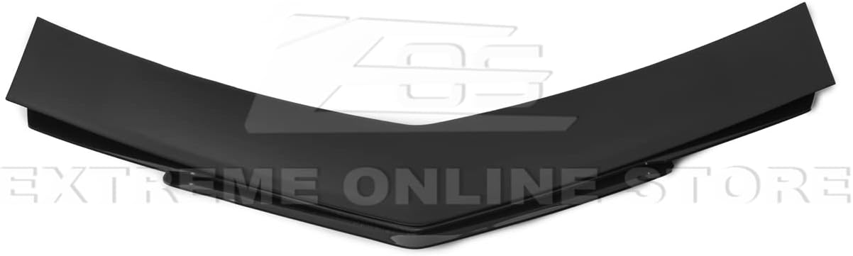 Replacement for 2009-2015 Cadillac CTS Coupe Models | Performance Boomerang Style Rear Trunk Lid Wing Spoiler Wickerbill Insert (ABS Plastic - Matte Black)