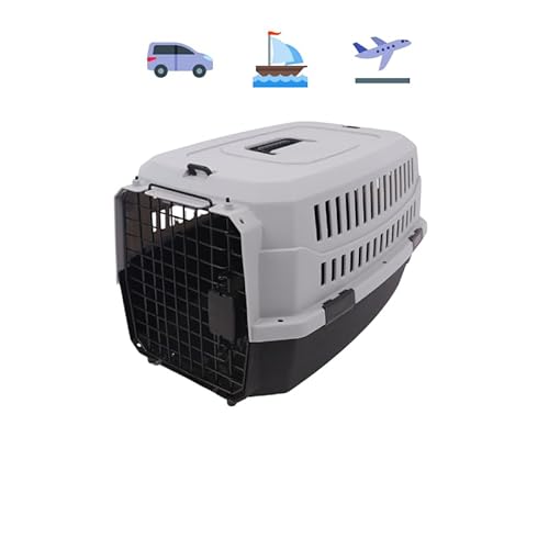 Caixa de Transporte Grande para Cães Pets até 10kg Carro Navio Avião Resistente Segura para Viagens
