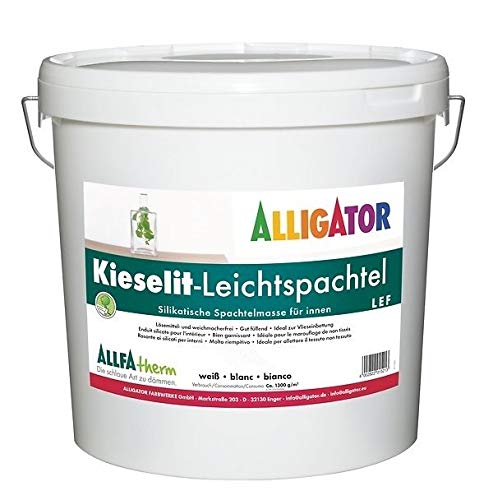 Preisvergleich Produktbild Alligator Kieselit-Leichtspachtel Weiß 15 L