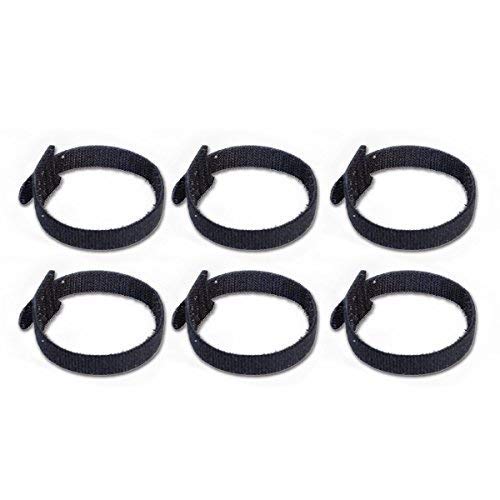 Dream lighting 7.87 inch Reusable Adhesive Fastening Black Cable Ties for Cords Management Pack of 12