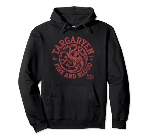 Game Of Thrones W9G53DKJ05K Targaryen Fire And Blood Dragon Logo Pullover Hoodie cover