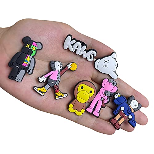 18Pcs Xx Bear Shoe Charms For Croc Shoes Decoration Charms Pins For Croc Clog Sandals Bracelet For Boys Girls Men Women #TOP3