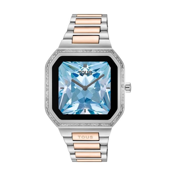 TOUS Reloj Smartwatch B-Connect Plateado y Rosado Mujer 3000139100