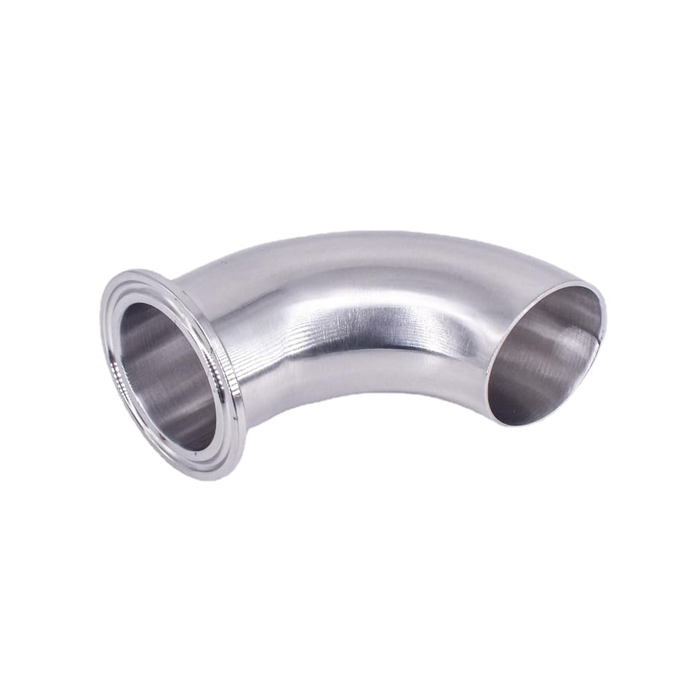 zorfar 12.7-108mm OD Butt Weld X 1.5" 2" - 4" Tri Clamp 90 Degree Elbow SUS304/316 Stainless Sanitary Pipe Fitting Homebrew