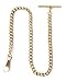 Desperado Gold Albert Vest Pocket Watch Chain with T bar 3910-G