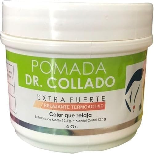 Pomada DR. Collado Relajante Accion Muscular Termoactiva- Rapido Alivio-Extra Fuerte 4 oz