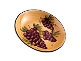 Tuscany Grape Large Pasta Bowl Serving Wine Tuscan