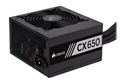 Image of Corsair CP-9020122-UK CX Series 650 W CX650 ATX /EPS 80 Plus Bronze 650W Power Supply Unit - Black
