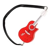 Figura de guitarra en miniatura: fabricada con plástico de , seguro y duradero