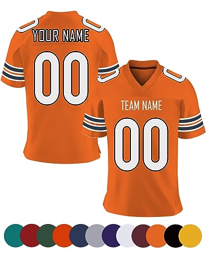 Custom Football Jersey Personalized Football Uniform Team Name Number T Shirts Customized for Men Youth Women Fans Gifts