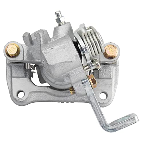 Image of TRQ Rear Right Brake Caliper w /Bracket Passenger Side | For 1994-2001 Acura Integra 1992-2000 Honda Civic 1993-1997 Civic del Sol