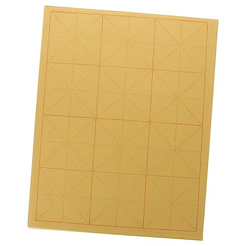 Papel Chino Amarillo para Escribir Caracteres Chinos en Clase de Arte