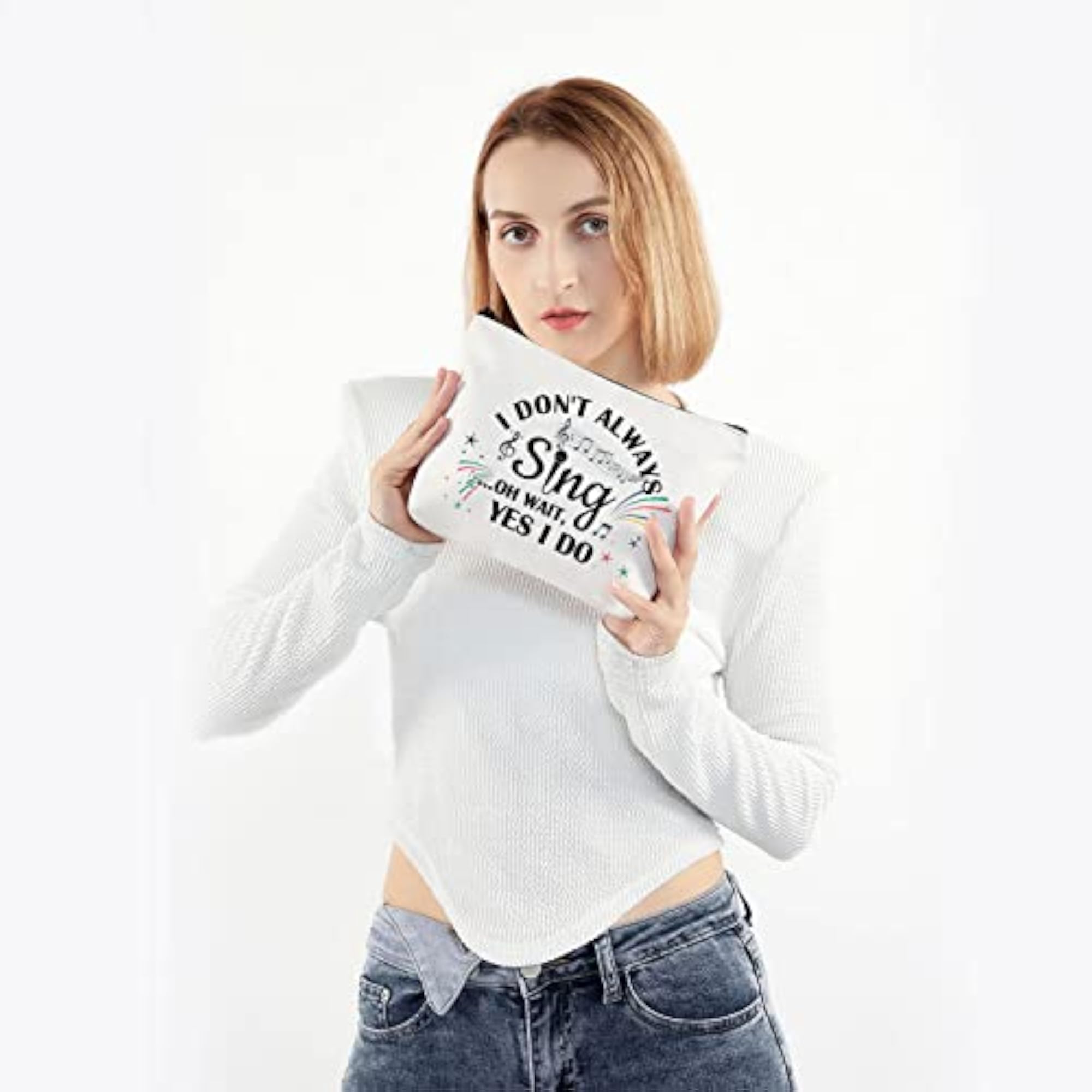Singing Cosmetic Bag I Don’t Always Sing Gift for Music Lovers