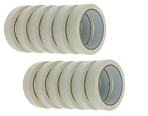 Image of HK Balloons Masking Tape for Carpenters & Painters 12 Roll of 24mm X 20Mtr (Pack of 12)