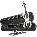 violin electrico stagg azul Acabado en blanco. Stagg EVN X-4/4 Wh tamaño completo violín eléctrico – Blanco