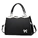 Generic Purses and Handbags for Women Shoulder Tote Bags Top Handle Satchel Fashion Shoulder Handbag Purse (Black, One Size)