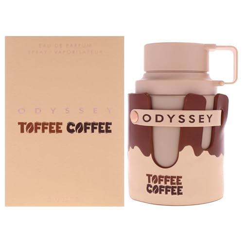 Armaf Odyssey Toffee Coffee – Sweet, Gourmand, Woody – Eau de Parfum Spray Long-Lasting Fragrance for Unisex, 3.4 Ounce / 100 ml