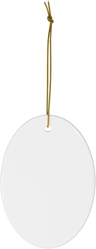 Miniatura 3 de Renaissance Campbell's - Adornos de Navidad con nombre personalizado de hámster enano 2023, ovalado, de cerámica, color blanco, regalos para dueños