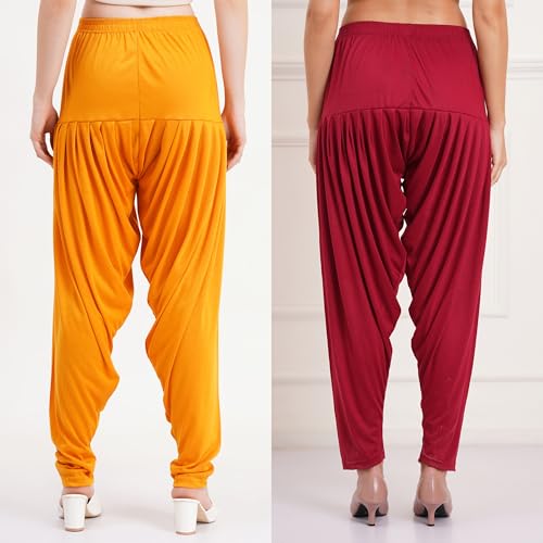 Image of Buy That Trendz Patiala Salwar for Women Relaxed Fit Viscose Patiyala Salwar Harem Bottom Pants