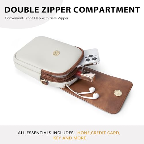 Image of BOSTANTEN Crossbody Bags for Women Cell Phone Purse Leather Wallet Handbags with Card Slots