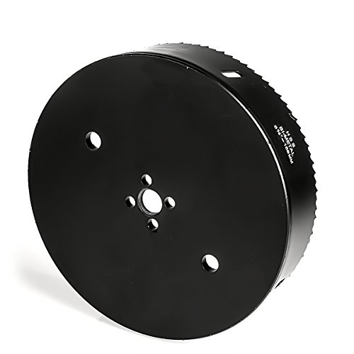 6-5/8 Inch Hole Saw With Heavy Duty Arbor, Hss Bi-Metal Holesaw Drill Bits For Can Light, 6.5In Hole Cutter For Drilling Holes In Wood, Plastic, Drywall, Thin Metal, 168Mm Recessed Hole Saw(Black) #TOP3