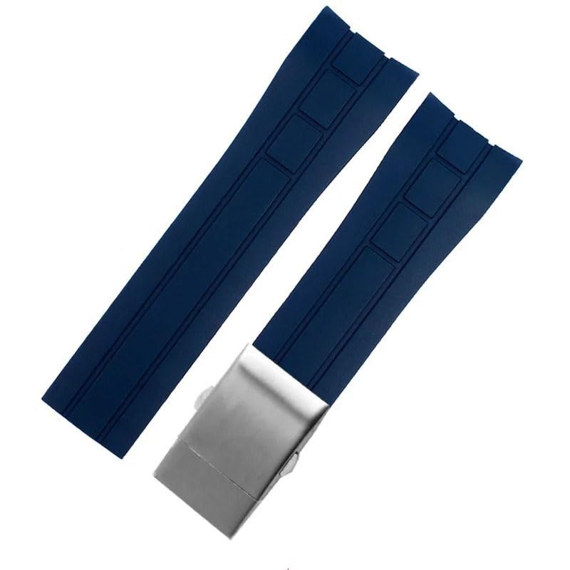 Bracelet de montre incurvé M005430A élégant en acier maillon plein
