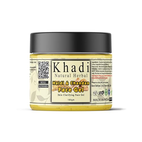 Khadi Natural Herbal Haldi and Chandan Face Gel for Men and Women...