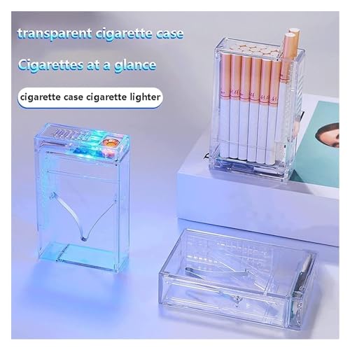 Estuche de cigarrillos con encendedor USB recargable 2 en 1 miniatura 5