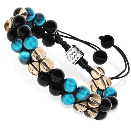 8mm Gemstone Bracelet for Men and Women, Healing Crystal Bead Bracelet, Bring Luck, Protect, Balance