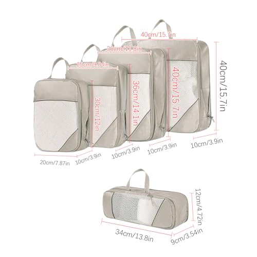 Sacs de compression pour voyage étanches avec poche imperméable pliable - 6