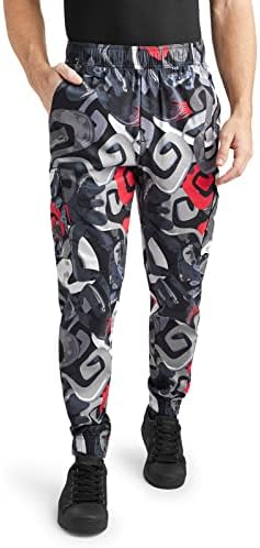CHEF 360 Men's 7-Pocket Graffiti Print Stretch Jogger Chef Pant