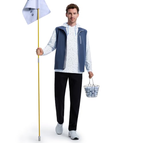 Image of M MAELREG Hoodies for Men Golf Fleece Hooded Sweatshirts Dry Fit Athletic Lightweight Casual Midlayer Mens Hoodies Pullover