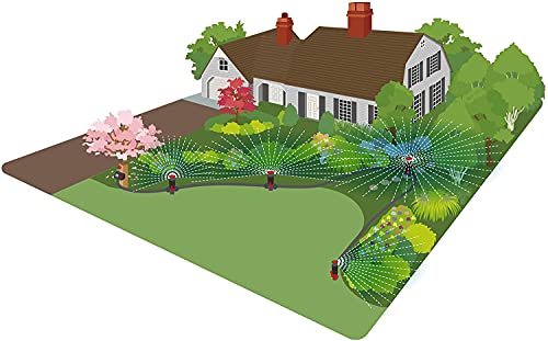 Eden 96093 Multi-Adjustable Flex Design Garden Sprinkler With Extension Set, Great For Diy Gardening Product #TOP1