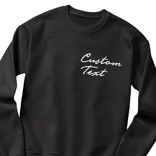 Custom Pocket Your Image Sweatshirt Personalized Pocket Part Your Design Sweatshirt Add Your Own Text And Design Sweat Personalized Gift Sweat For Friend Wife Husband Family Custom Family Sweatshirt