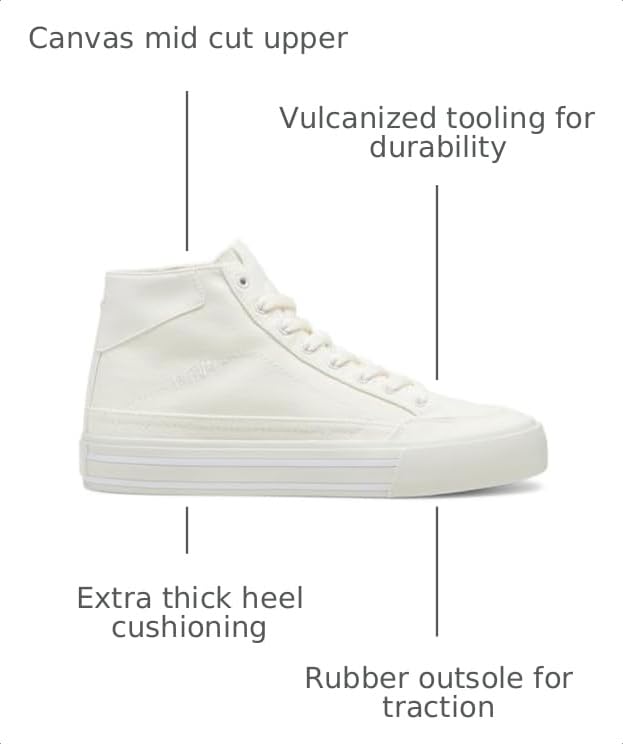 Image of Puma Mens Court Classic Vulc Mid Shoes
