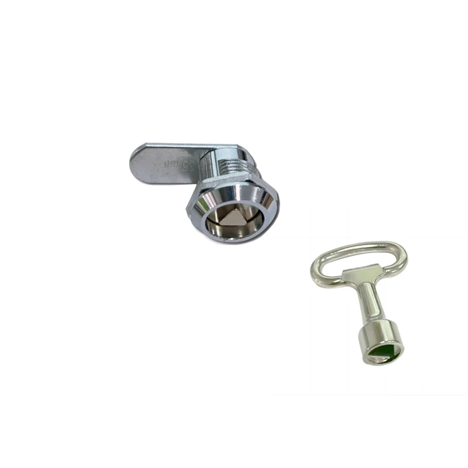 Jwvialel 20Mm-A Set-Zinc Zinc Alloy Triangle Industrial Equipment Distribution Box Tongue Cam Furniture Drawer Locks 1Pcs(20Mm-A Set-Zinc)