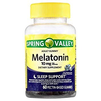 Spring Valley Adult Gummies Melatonin 10mg Pectic 60 count