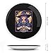 Dark Academia Tarot Card Sun Moon Crystals Witch Bone China Decorative Plate Ceramic Dinner Plates Crafts with Vertical Stand for Home Office Decor 10inch