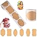 Tuofang 600 Piezas Etiquetas Adhesivas, Etiquetas de Papel Kraft, Etiquetas De Papel Kraft Pegatinas, Para Los Sobres, Bolsos Del Partido,Tarros Masón Caseros, Cajas, Decration De Regalos