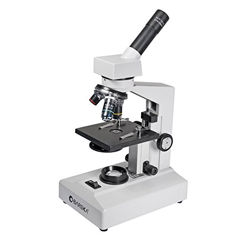 BARSKA Monocular Compound Microscope with Light, 40x, 100x,400x