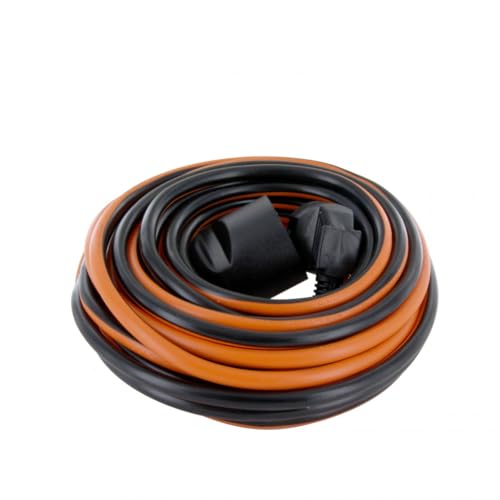 Chacon - Prolongateur H05VVF 3x1.5mm² 10 ou 20m - Bleu ou Orange (Orange, 20m)