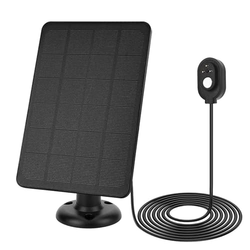 Solarpanel für Kamera 4W 5V w/ 360 verstellbare Halterung kompatibel mit Arlo Pro 4/Ultra 2/Pro 3/Ultra/Pro 5S Kameras (Black)