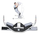 Ehucon Sit to Stand Sling for Patient Standing or Lifting,Padded Patient Lift Sling Stand Assist to Transferring and Raising for Elderly-SWL500lbs (Black, Medium)