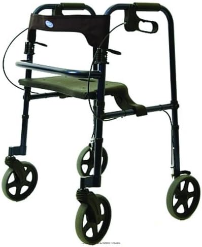 Rollite Blue Adult Rollator with 8" Wheels, Rollite Rollator Tall Bl -Sp, (1 EACH, 1 EACH) by Invacare