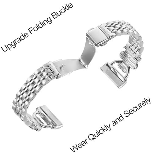 Bling Love Clover Bands For Women Compatible With Versa 4/Versa 3/Sense 2/Sense Stainless Steel Adjustable Replacement Strap.