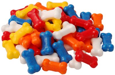 SweetGourmet Assorted Bonz Dog Bone Shaped Bulk Candy | (1 Pound)